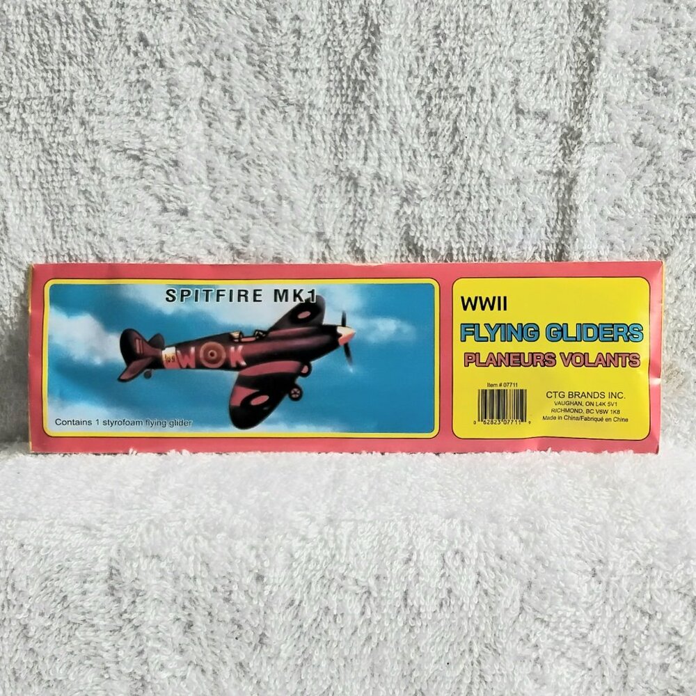 Sealed 5/$20 WWII Flying Spitfire MK1 Glider by CTG Brands Inc.!!